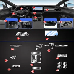 Tpu Transparent Film for Lexus RX RX350 RX350h RX500 RX500h Car Interior Sticker Center Console Gear AC Air Door Dashboard Panel
