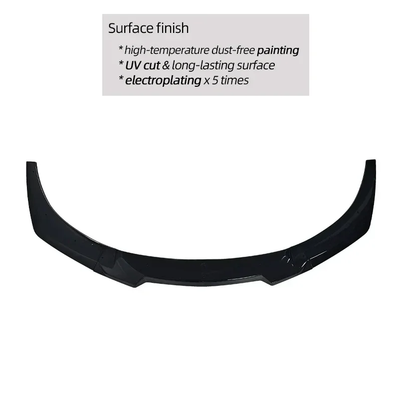 Gloss Black Front Bumper Lower Spoiler Lip for BMW 6 Series 2-Door Coupe F13 Convertible F12 Gran Coupe F06 M Sport 2011 - 2018