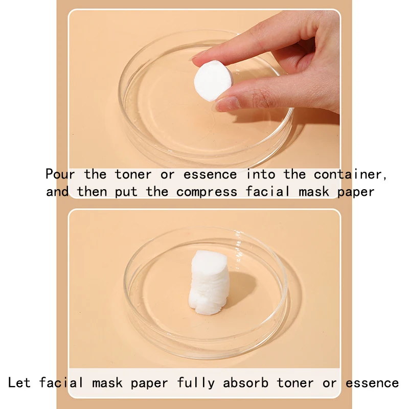 20/50/100pcs Disposable Compressed Facial Mask paper Home Travel Portable Self Made Moisturizing Facial Mask Beauty Wet Compress image 3