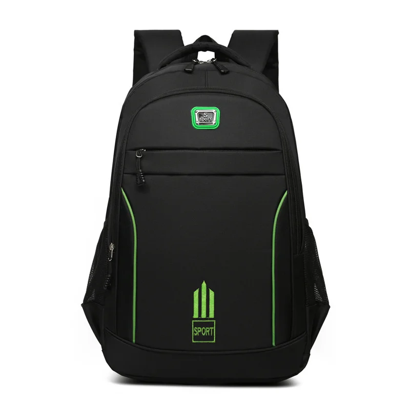 Novo masculino mochila de pano oxford náilon mochila grande capacidade estudante mochila lazer simples luz saco de viagem