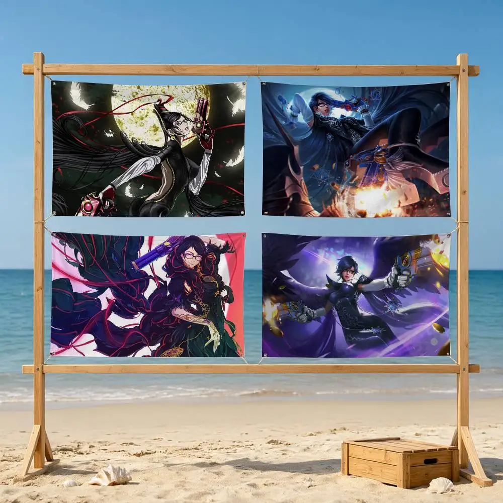 Game B-Bayonetta  Flag Suitable For Party Club Outdoor Interior Wall Decoration Banner Fans Gift