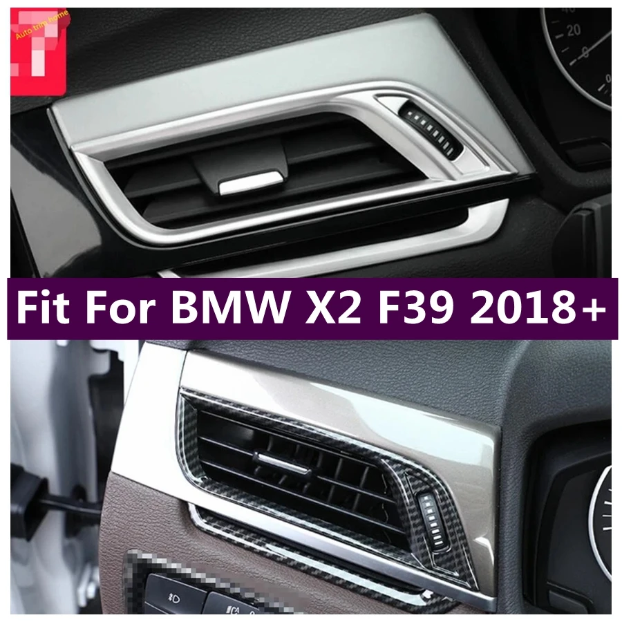 

Air Conditioning AC Vents Frame Cover Dashboard Air Outlet Trim Fit For BMW X2 F39 2018 - 2021 Interior Accessories