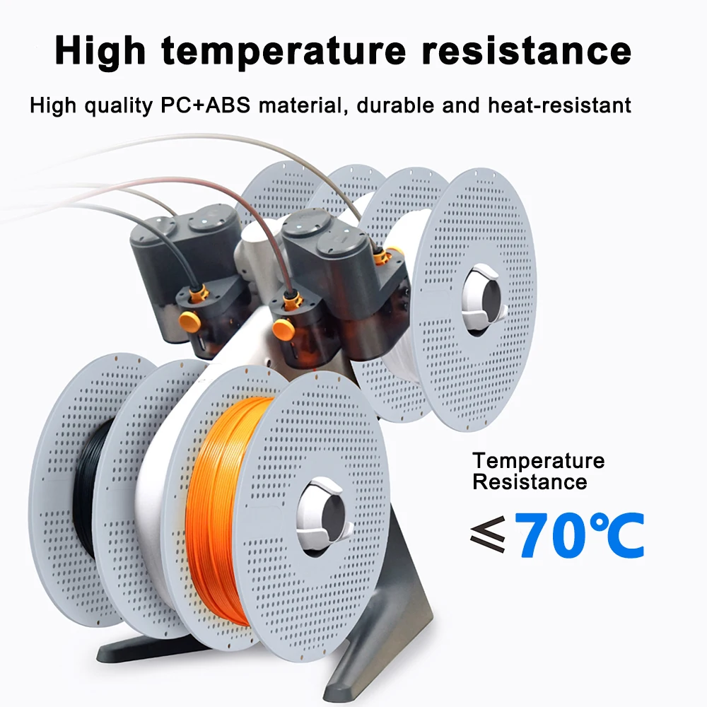 Hochtemperatur-Materialhalter für Bambu Lab 3D-Drucker, wiederverwendbares Filamentregal, kompatibel mit ABS, ASA, PA6-GF, ABS-GF, PAHT-CF – Detail 2