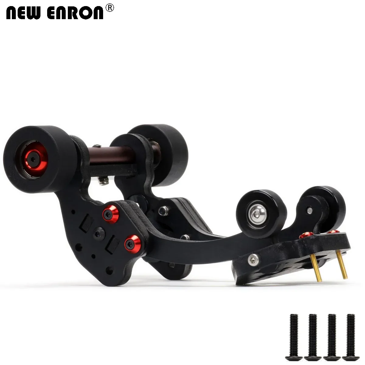 Nuevo ENRON Spring Head-Up Wheelie Bar protector del chasis parte inferior trasera protege la rueda de nailon para ARRMA 1/8 KRATON 6S ARA8708T1