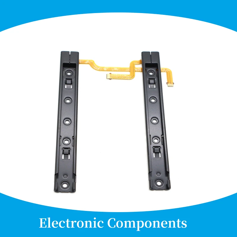 Replacement Part Right And Left Slide Rail With Flex Cable For Switch Metal Guide Rail Console JoyCon NS Accessories Repair Part