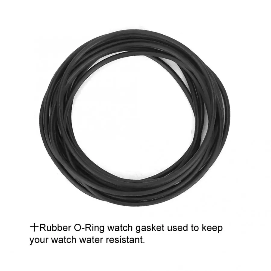 Rubber Watch Back Cover Gasket Kit 200pcs/set Watch Back Case O Ring Waterproof Gasket for Watchmaker Repair Tools Watches Part