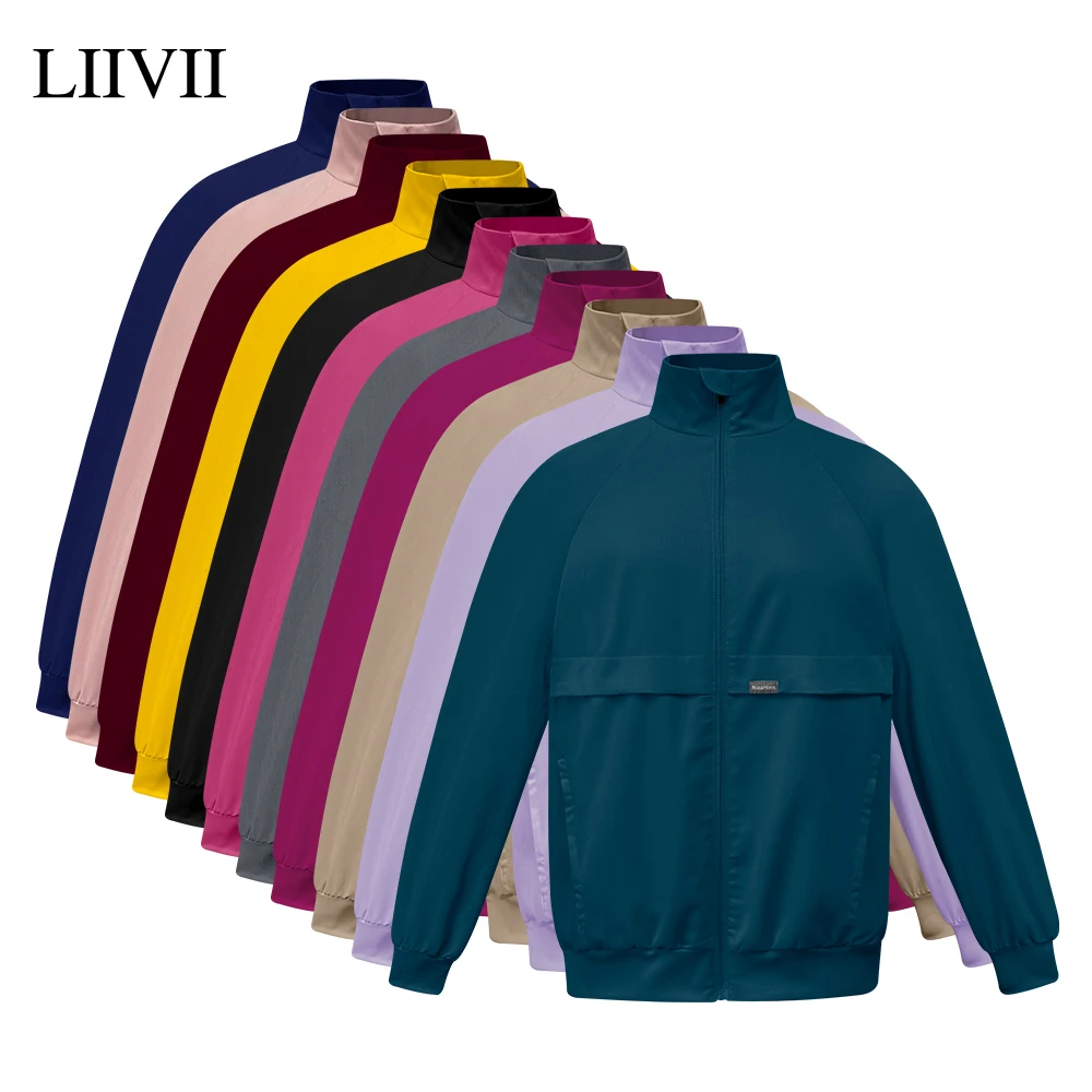 의료용 스크럽 재킷 레저복 간호사 의사 외투 실험실 셔츠 병원 간호진 유니폼 가을 겨울 따뜻한 작업복