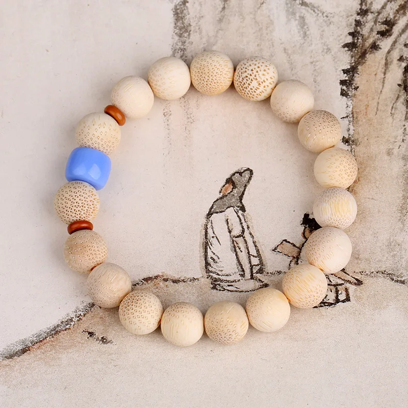 

Simple Literary National Style Bracelet Lucky Dragon Blood Stripp Bamboo Receive Good Fortune Beads Simple All-Match Bracelet