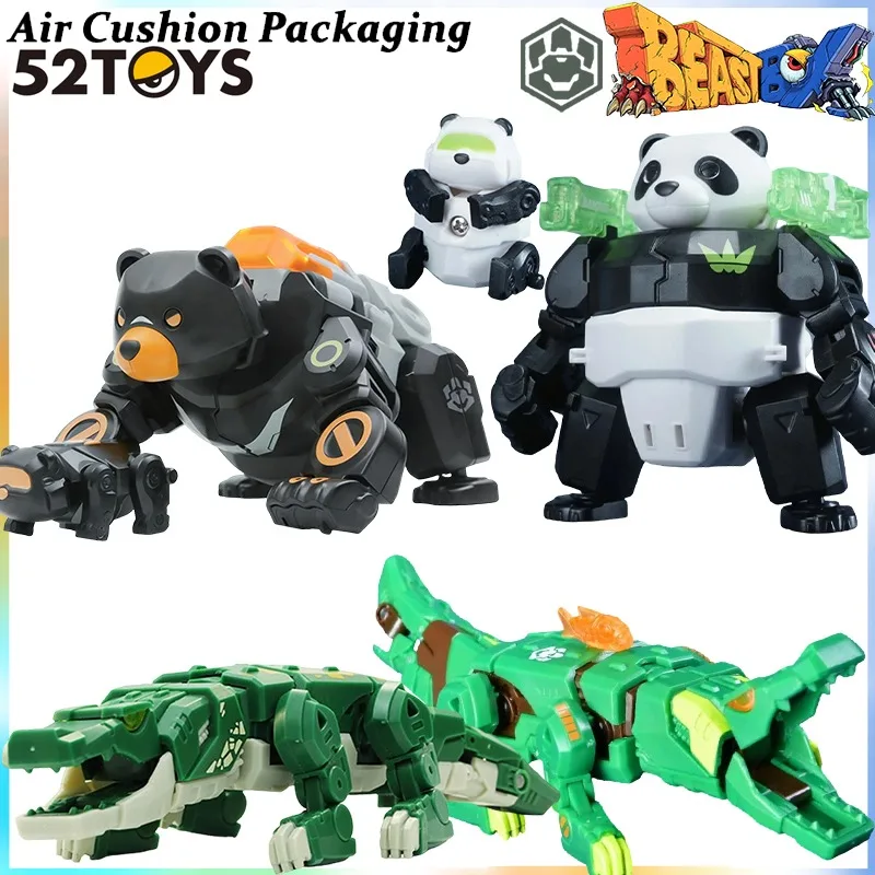 

52TOYS Genuine BEASTBOX Series Transformable Panda Crocodile Tearful Eye Evil Star Hercules' Pill Action Figures Model Toys