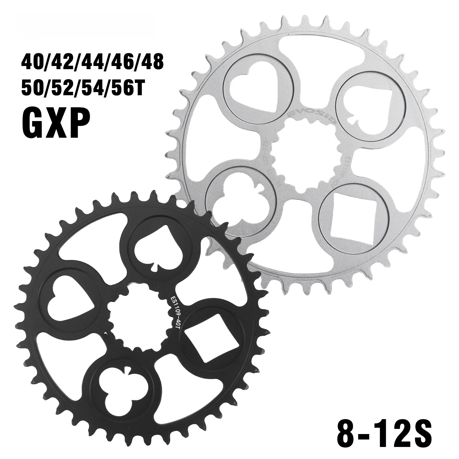 evosid-road-bike-chainring-positive-negative-tooth-direct-installation-poker-chainring-single-disk-overlap-bicycle-parts