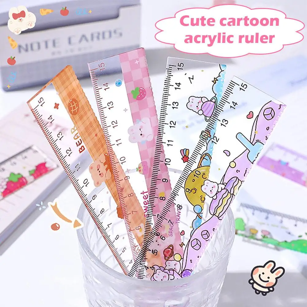 1pcs Kuromi Rotating Folding Ruler Cartoon Children's Primary Functional Stationery School Ruler Student Multi P8z6