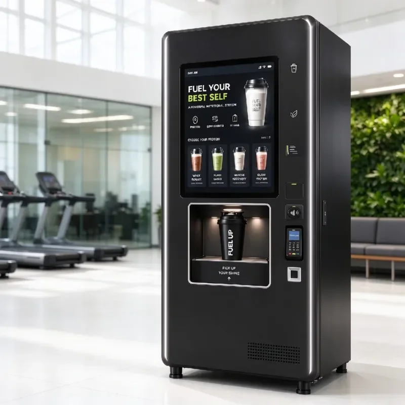 High return on investment, zero labor costs, year-round operation, remotely managed beverage vending machines for busy