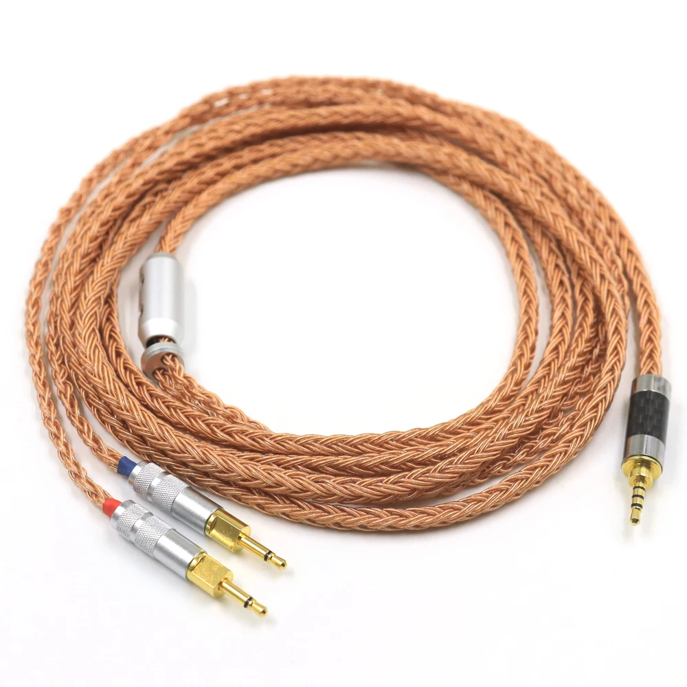 

Copper Balance 3.5 Xlr 4.4 male to Dual 2.5 mm 16 Cores Headphone Earphone Cable hifi cable For hd 700 sennheiser hd700 nw zx300