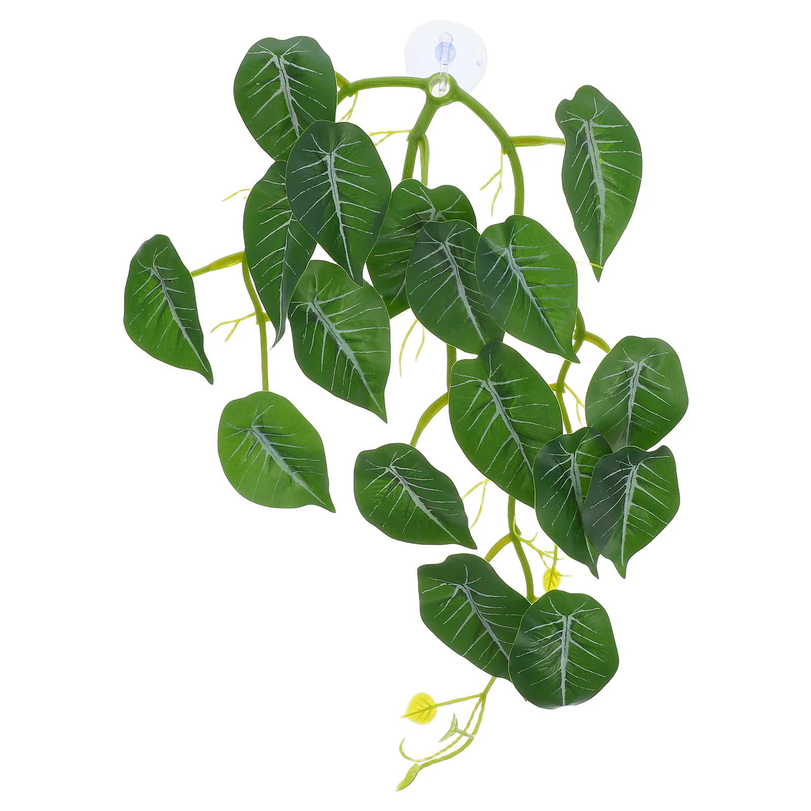 

Realistic Artificial Reptile Tank Plants Durable Abs Hanging Vines For Terrarium Lizards Habitat Suction Cup Fake Plants