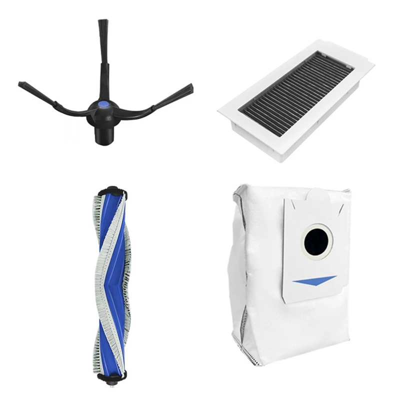 قطع غيار لـ ECOVACS DEEBOOT ، قطع غيار ، فرشاة جانبية رئيسية ، مرشح HEPA ، قماش ممسحة ، كيس غبار ، X5 OMNI ، X5 PRO