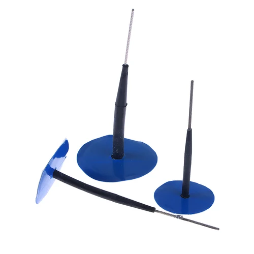 Imagen 2 del producto Kit de reparación de llanta de seta neumática, 24 piezas, 3/4, 5/6mm, película de parche frío para neumático de coche, máquina de costura de goma, enchufe Integral