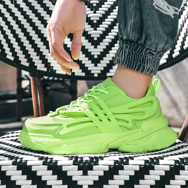 

Men's Shoes 2025 New Autumn Trendy Brand Torre Men's Thick Sole Increased Casual Flow Reflective Sports Running Trendy Shoes