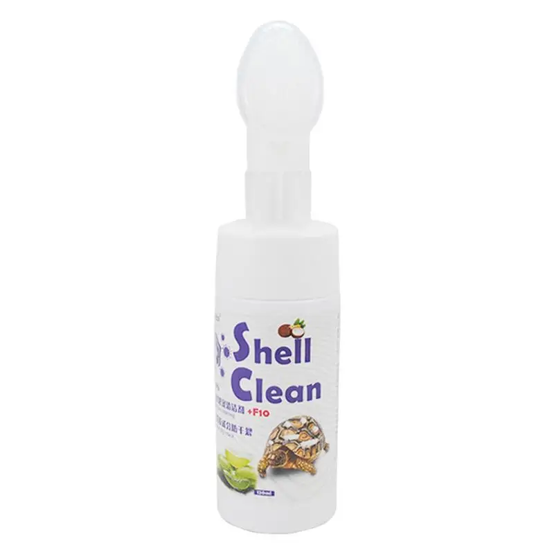 Shell Cleaner For Turtles 120ml Safe Tortoise Cleaner With Soft Brush Head Shell Cleaner Reptiles Easy Cleaning Fish & Aquatic