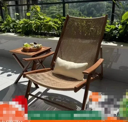 The product can be customized. Brass folding deck chair balcony home outdoor leisure