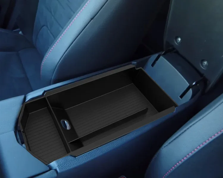 Organisateur Boîte Accoudoir Toyota C-HR CHR 2016-2023 - Support Rangement Intérieur Noir
