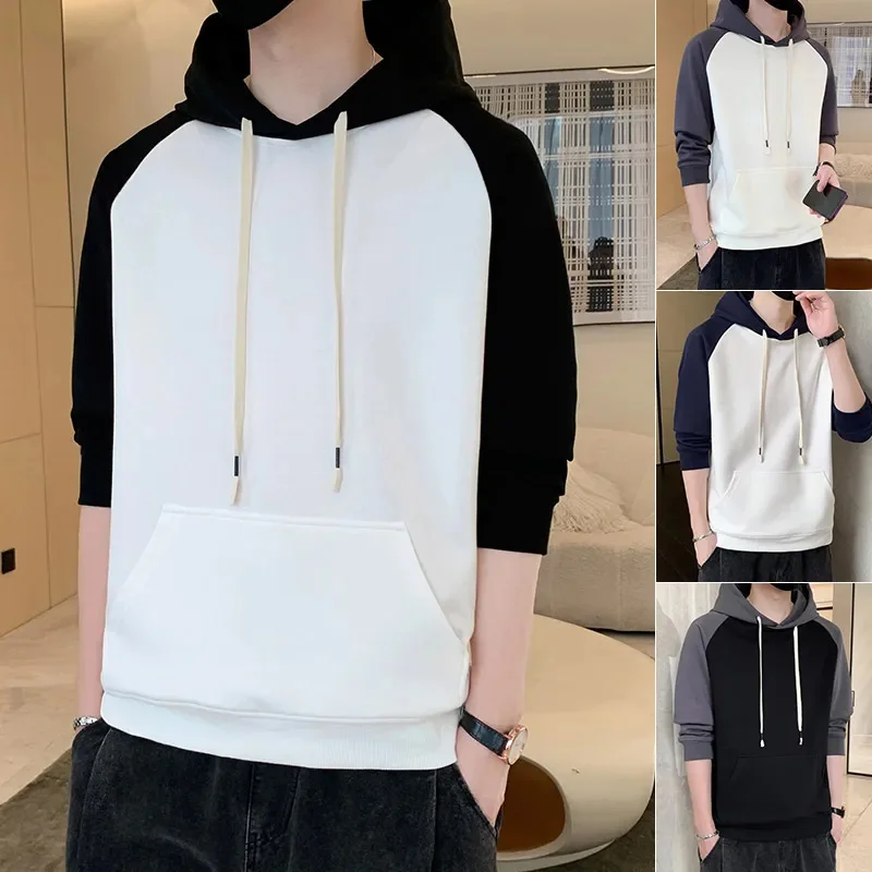 Spring 2024 and Autumn Season New Men's Casual Fashion Personalized Hoodie Skin friendly Soft Fabric Super Versatile Top Coat 1