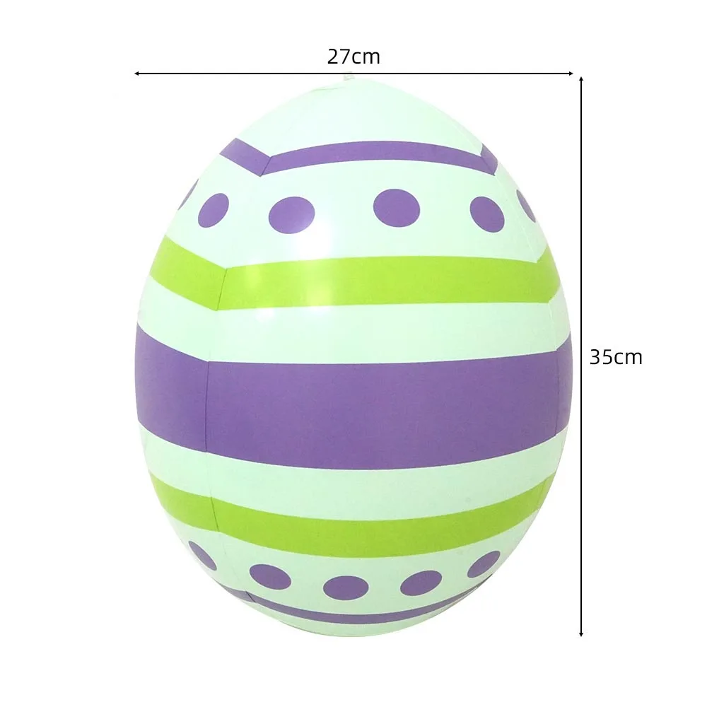 Easter Eggs Green Yellow Blue Inflatable Toys Ornament Children Favor Gifts Easter Theme Party Decoration Supplies Gifts