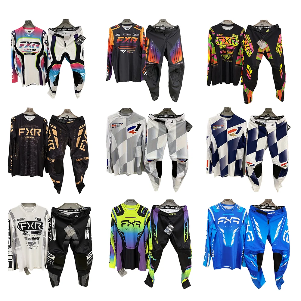 Conjunto de camiseta FXR 2025, equipo de carrera para motocicleta todoterreno, conjunto de equipo de Motocross para moto de cross, traje de carreras para Moto