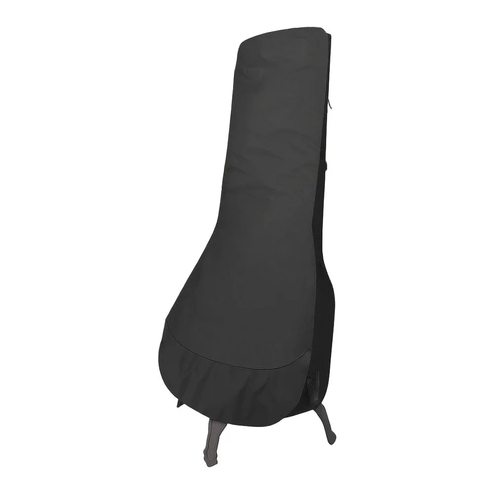Chiminea Cover for Outdoor Fireplace Protection - 190T Silver Coated Fabric Dust Cover for Patio Stove Storage