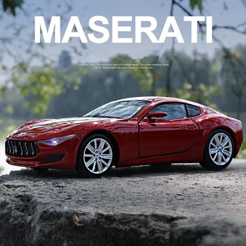 1:32 Maserati Alfieri Coupe Legierung Sportwagen Modell Druckguss Metall Fahrzeug Auto Modell Simulation Sound und Licht Kinder Spielzeug Geschenk