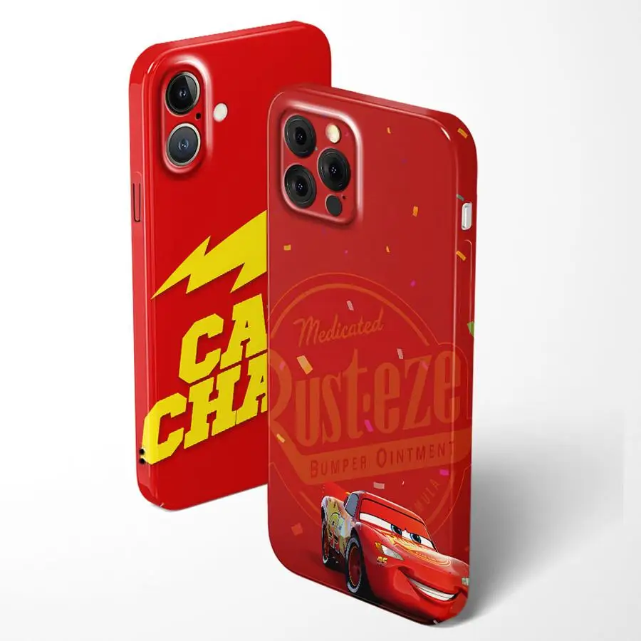 حافظة لايتنينج ماكوين لهاتف آيفون 15 بلس XR 11 13X12 14 17 Air 16 Pro Max غطاء هاتف صلب #1