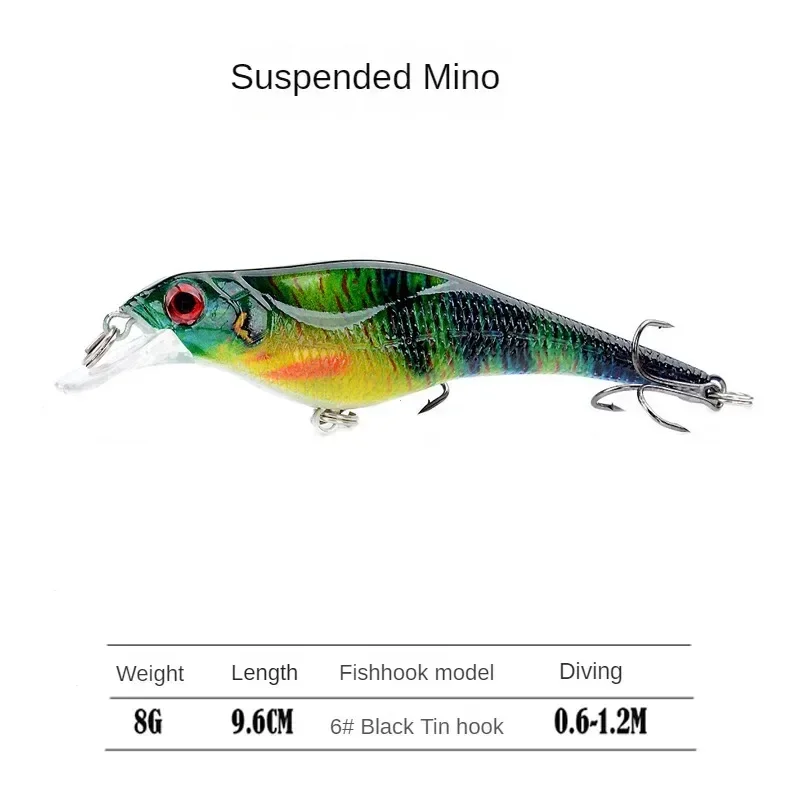 Fishing bait fake bait 9.6CM 8G New Suspended Minoring Bead Lures long throw ring bead UV printing fishing wholesale