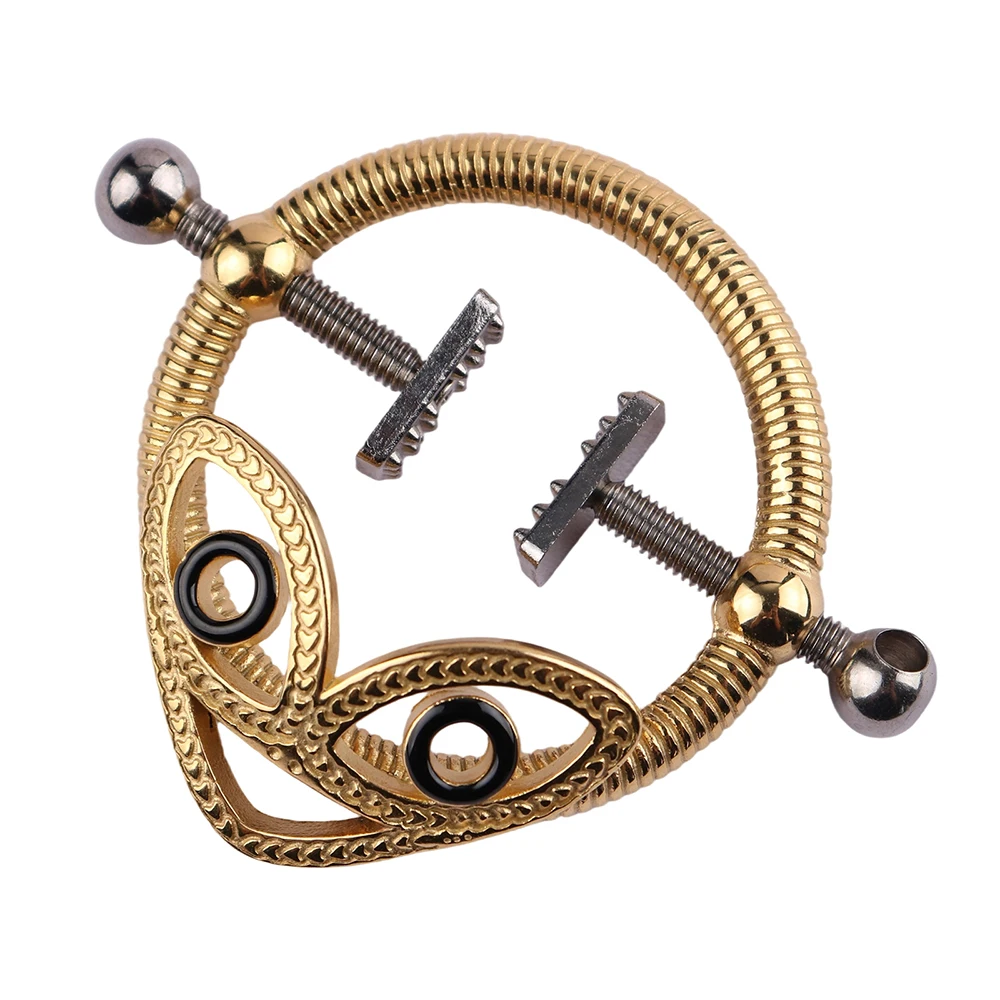 LEZEE مقاطع الثدي الجنسية مشابك الحلمة المعدنية مع سلسلة تسخير المثيرة الجسم إغاظة الثدي عبودية ضبط النفس الجنس لعب للنساء #4