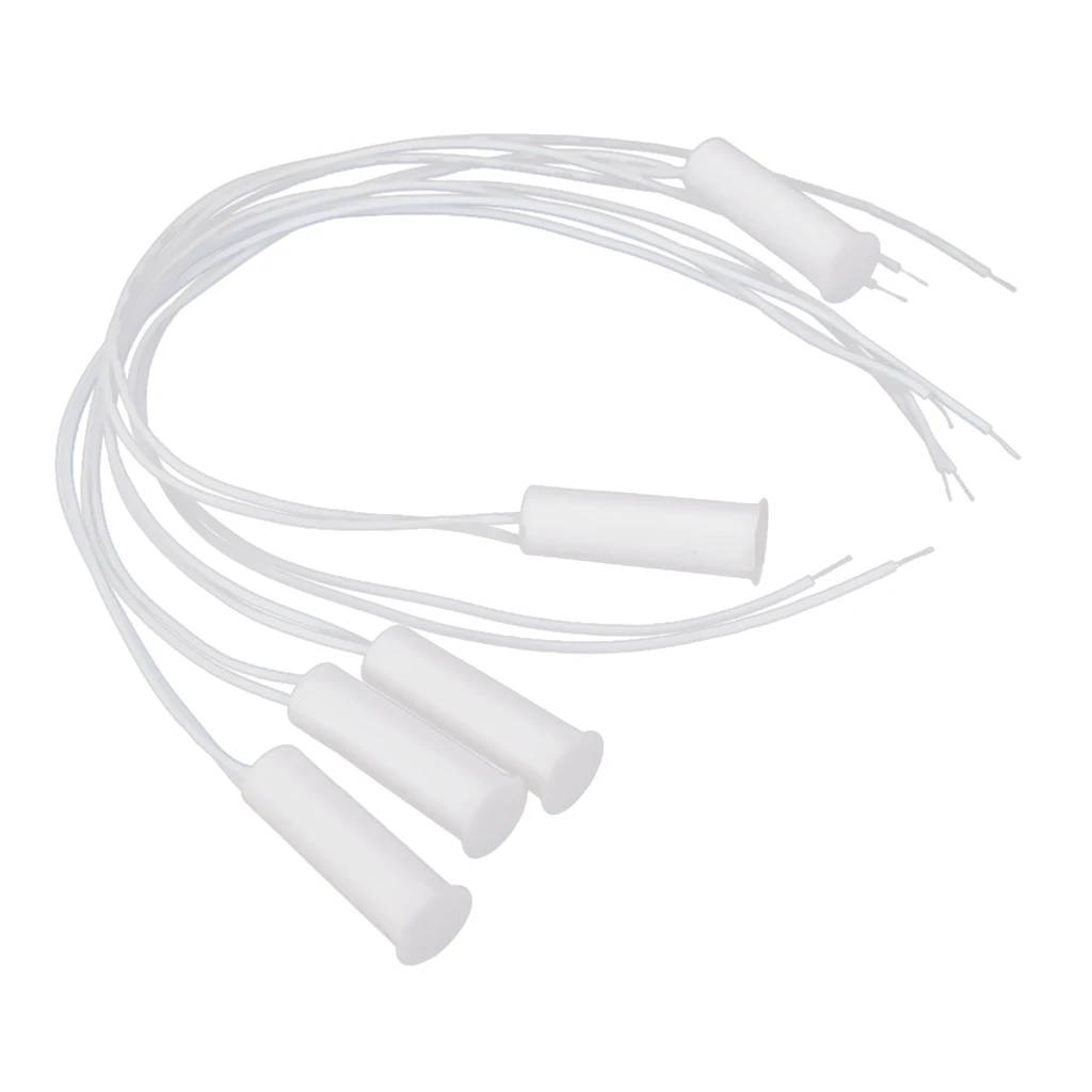 5Pcs Recesso Magnético Janela Porta Contatos Alarme Segurança Reed Switch