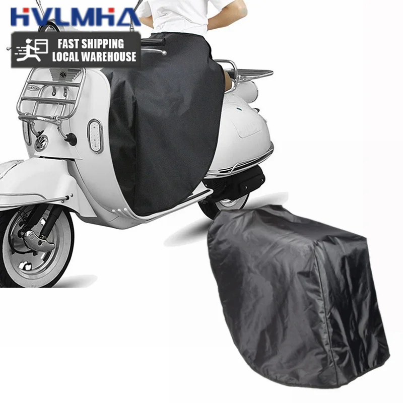 Winter Motorcycle Seat Cover Windproof Warm Apron For Outdoor Electric Vehicles Waterproof Cold-Resistant Chest Leg Cover