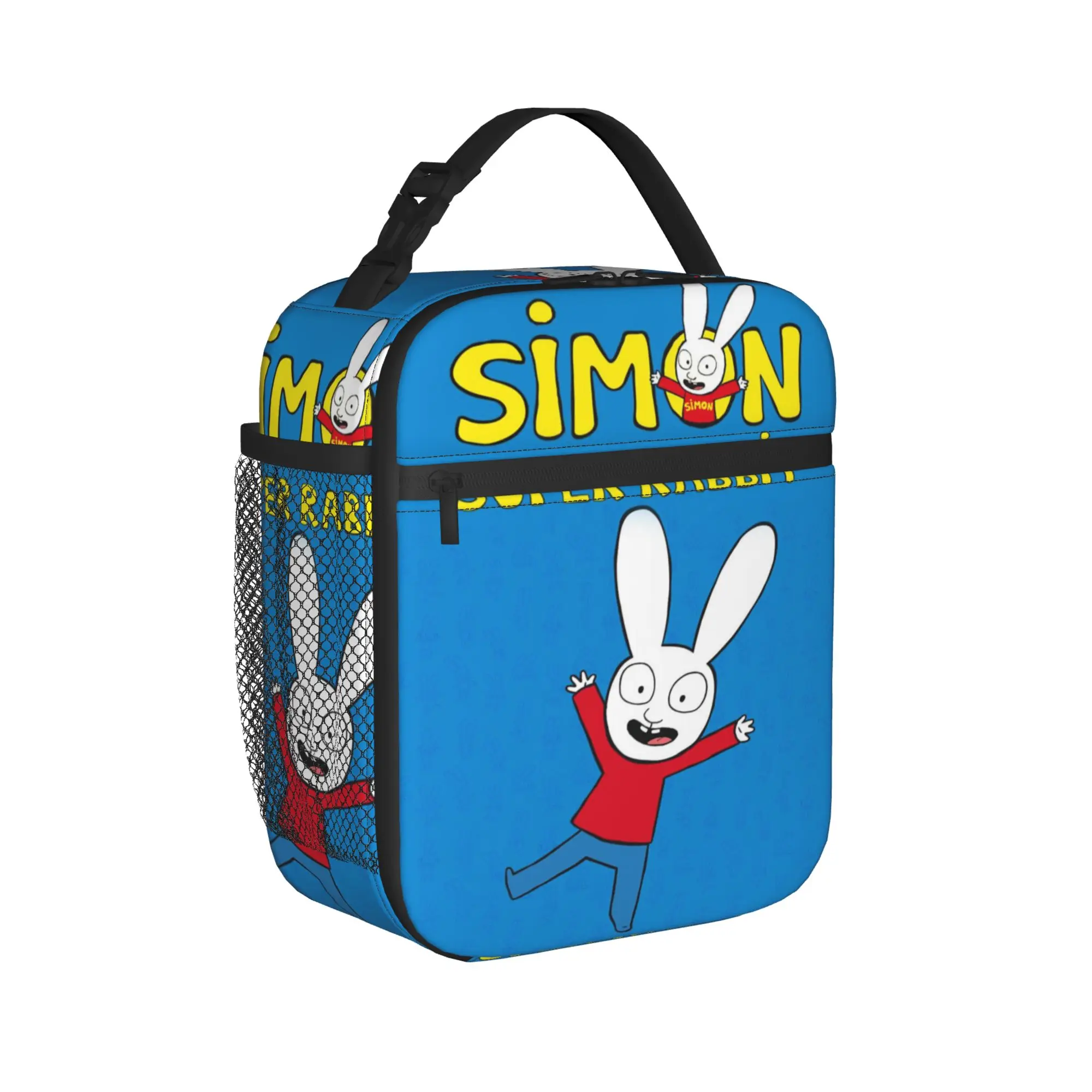 Simon Super Rabbit Insulated Lunch Bags for Men Women  Storage Food Box Reusable Thermal Cooler Lunch Box For School Office