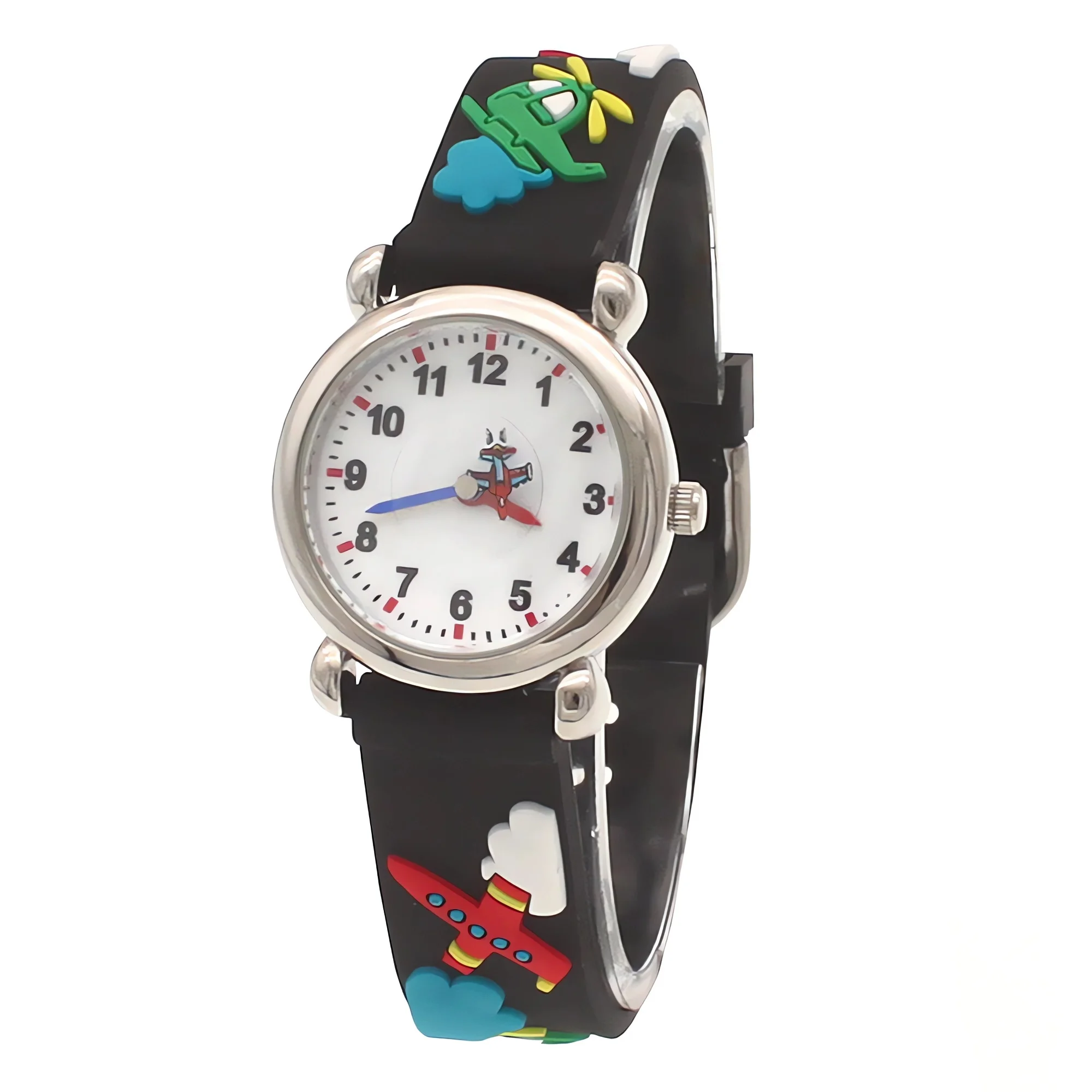 

Kids Fashion Cartoon Quartz Watch Sports Style 3D Strap Birthday Gift for Boys And Girls Students