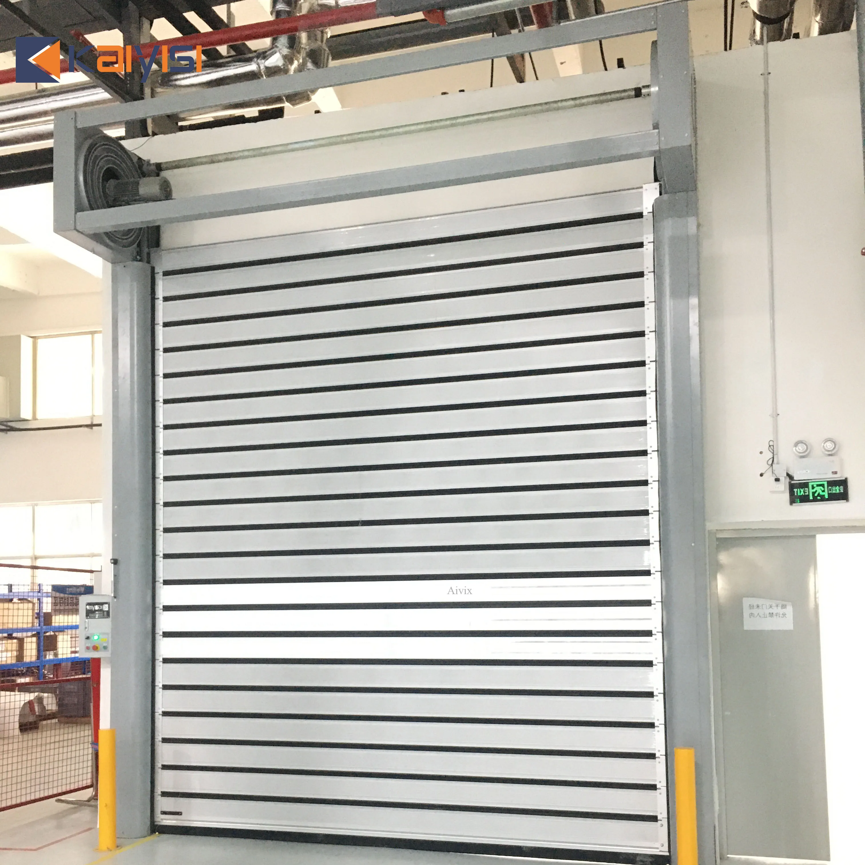 High Frequency Turbine High Speed Roll Up Door Automatic Opening And Closing Industrial Door