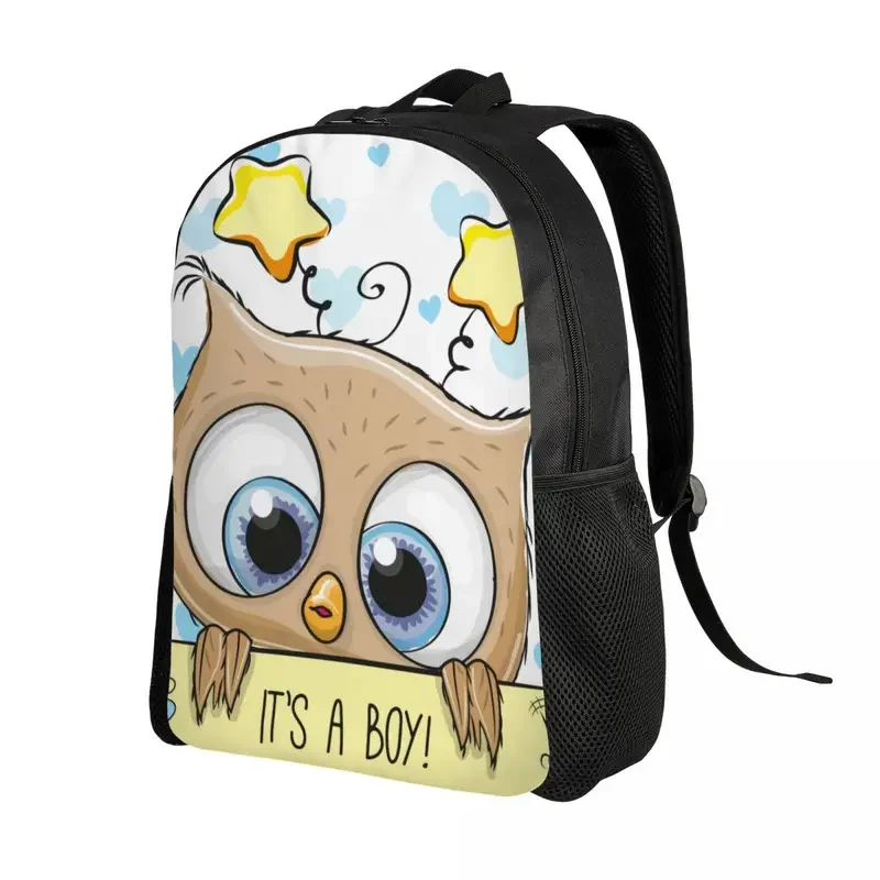 Mochilas Kawaii con estampado de búho para hombre y mujer, morrales impermeables con estampado de animales, para Colegio y colegio