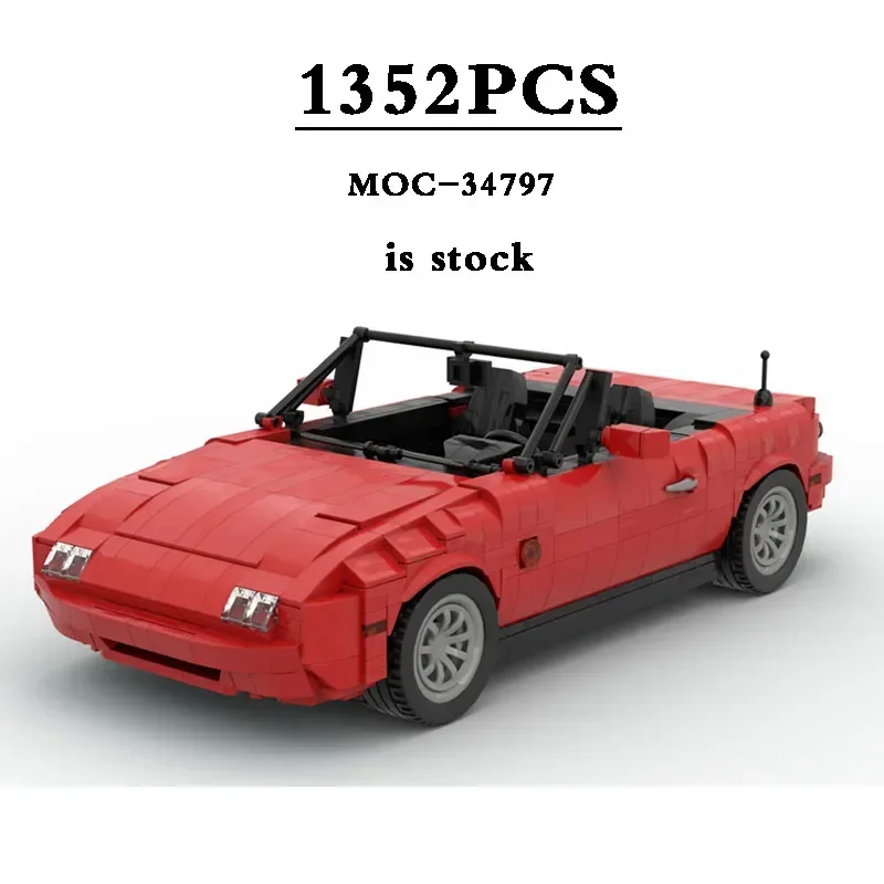 

Classic Racing Car MOC-34797 Sports Car MOC-27076 Racing Car Toy Building Block Model 1352PCS Birthday Gift DIY Christmas Gift