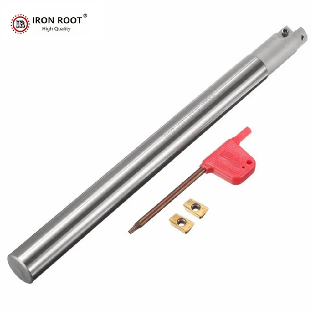 IRON ROOT BAP300R, End mill holder 10,12, 13, 14, 1T Right Angle 90 Degree Shockproof Holder for APMT1135 Carbide Inserts