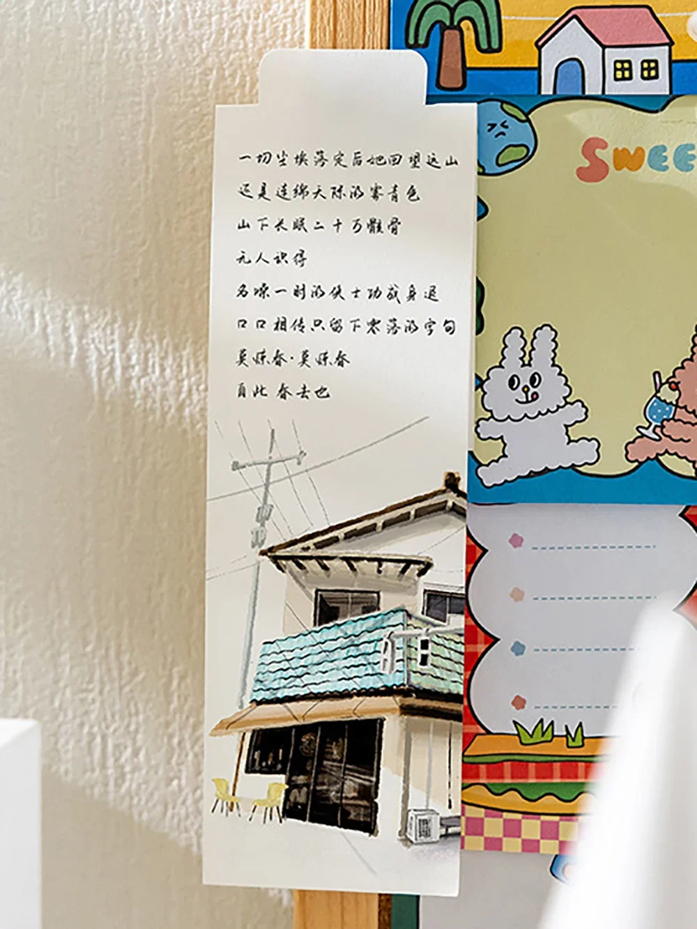 50 Sheets Creative Index Bookmark Style Memo Pad Tearable Multi Functional Student Study Book