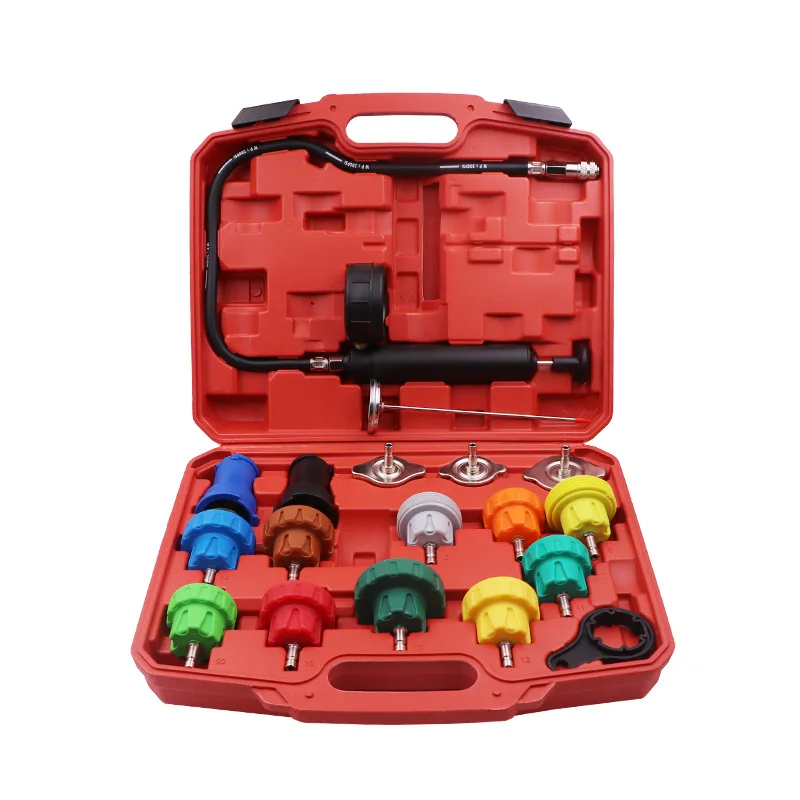 

15Pcs 18Pcs Automobile Water Tank Leak Detector Leak Detection Pressure Tool Detection Vacuum Pressure Gauge Cooling Antifreeze