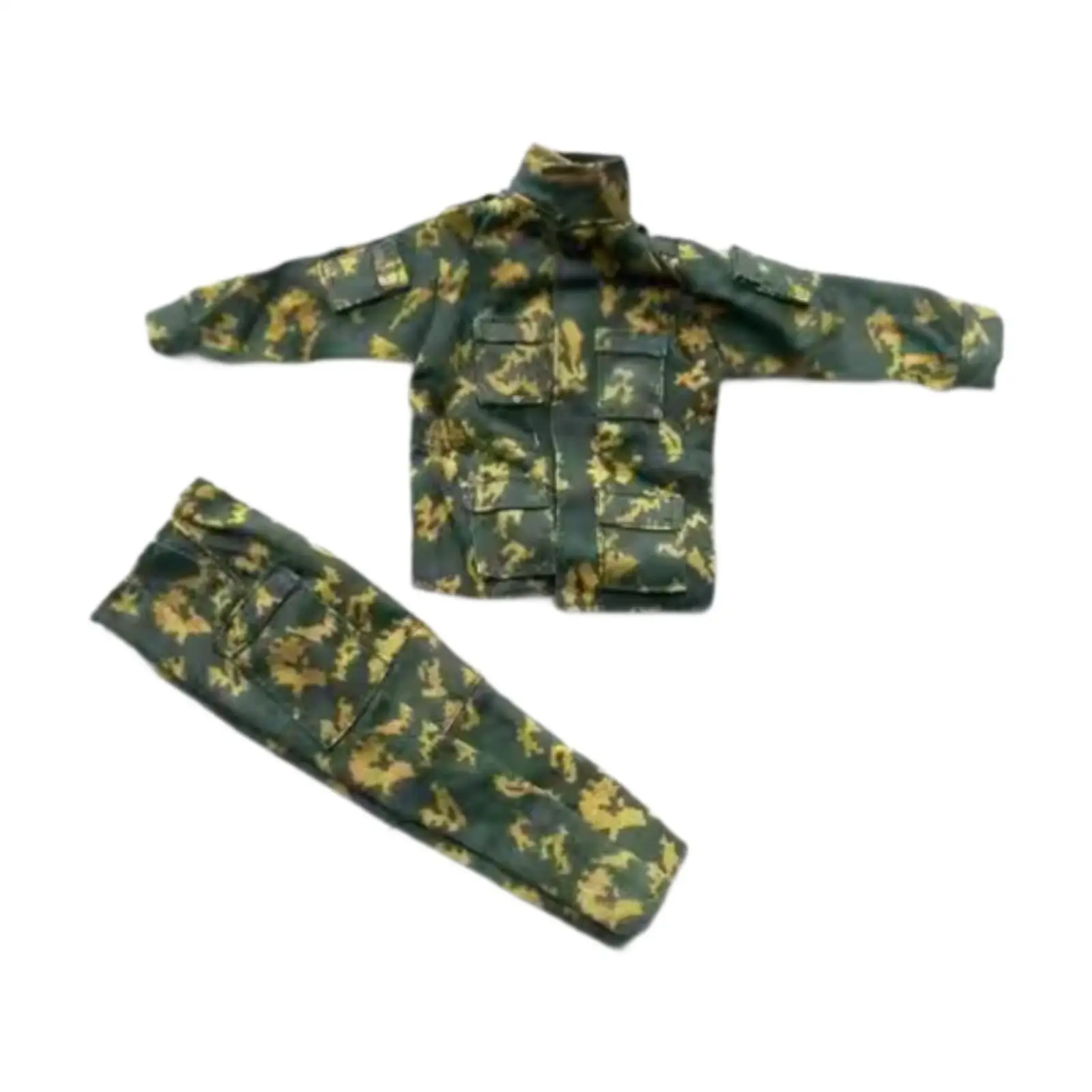 2 pezzi 1/6 uniforme maschile set completo di abbigliamento in miniatura per corpo di figure da 12 pollici