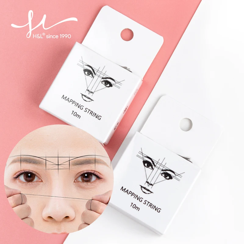 H&L SINCE 1990 Mapping String Black White Eyelashes Supplies Women Make Up Tools Eyelashes Accressories High Quality