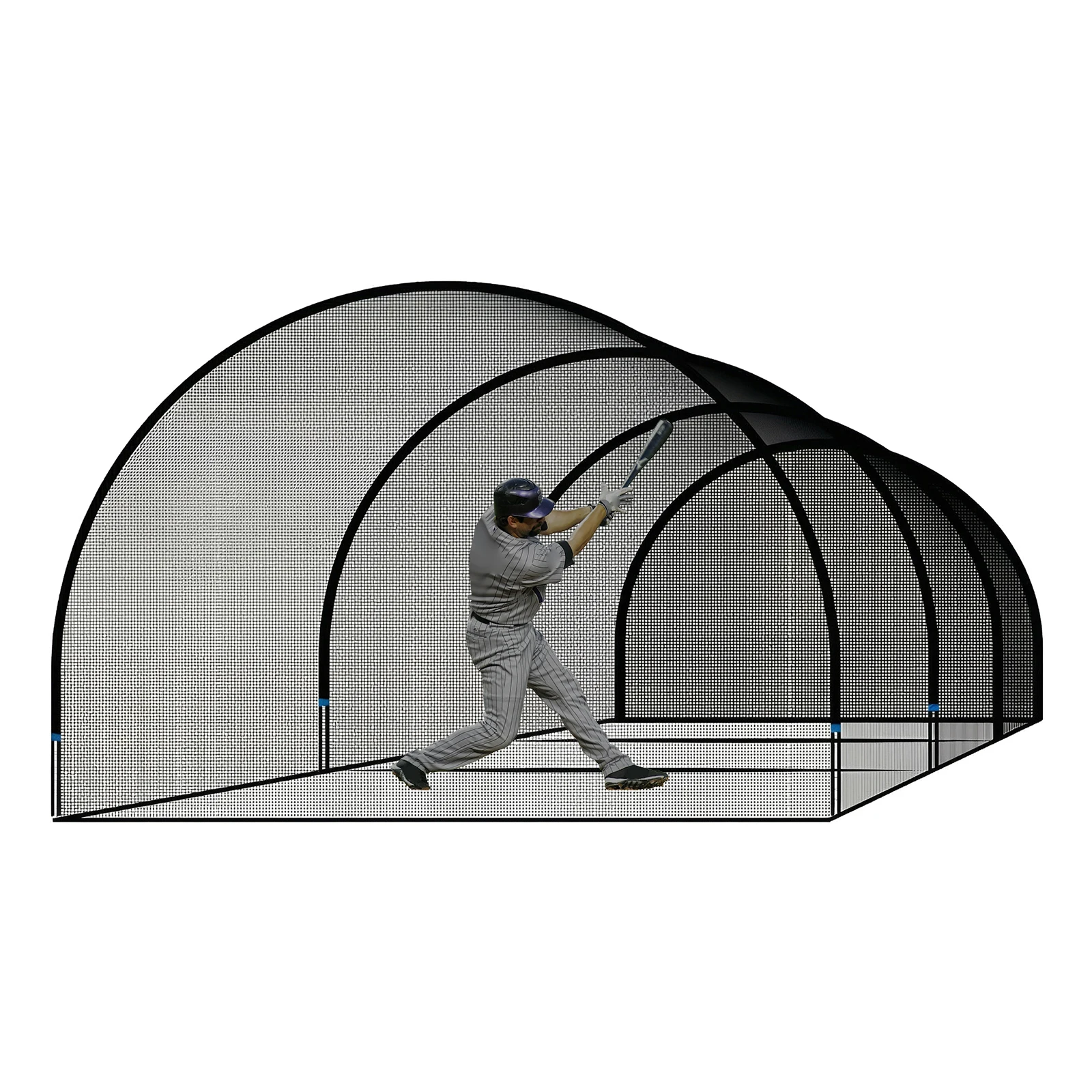 

Бейсбольная тренировочная клетка 30 футов для двора, портативная, для отработки ударов в бейсболе и софтболе