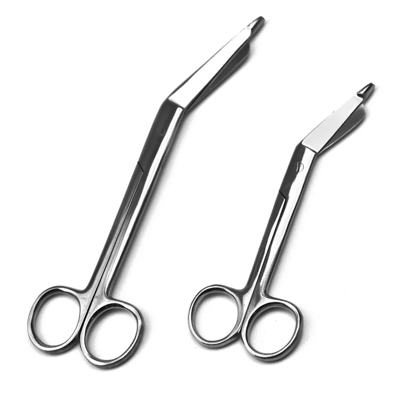 Stainless Steel 14/18CM Medical Nursing Bandage Gauze Dressing Nurse Curved Scissors Cutting Shears Paramedic First Aid Tool B2