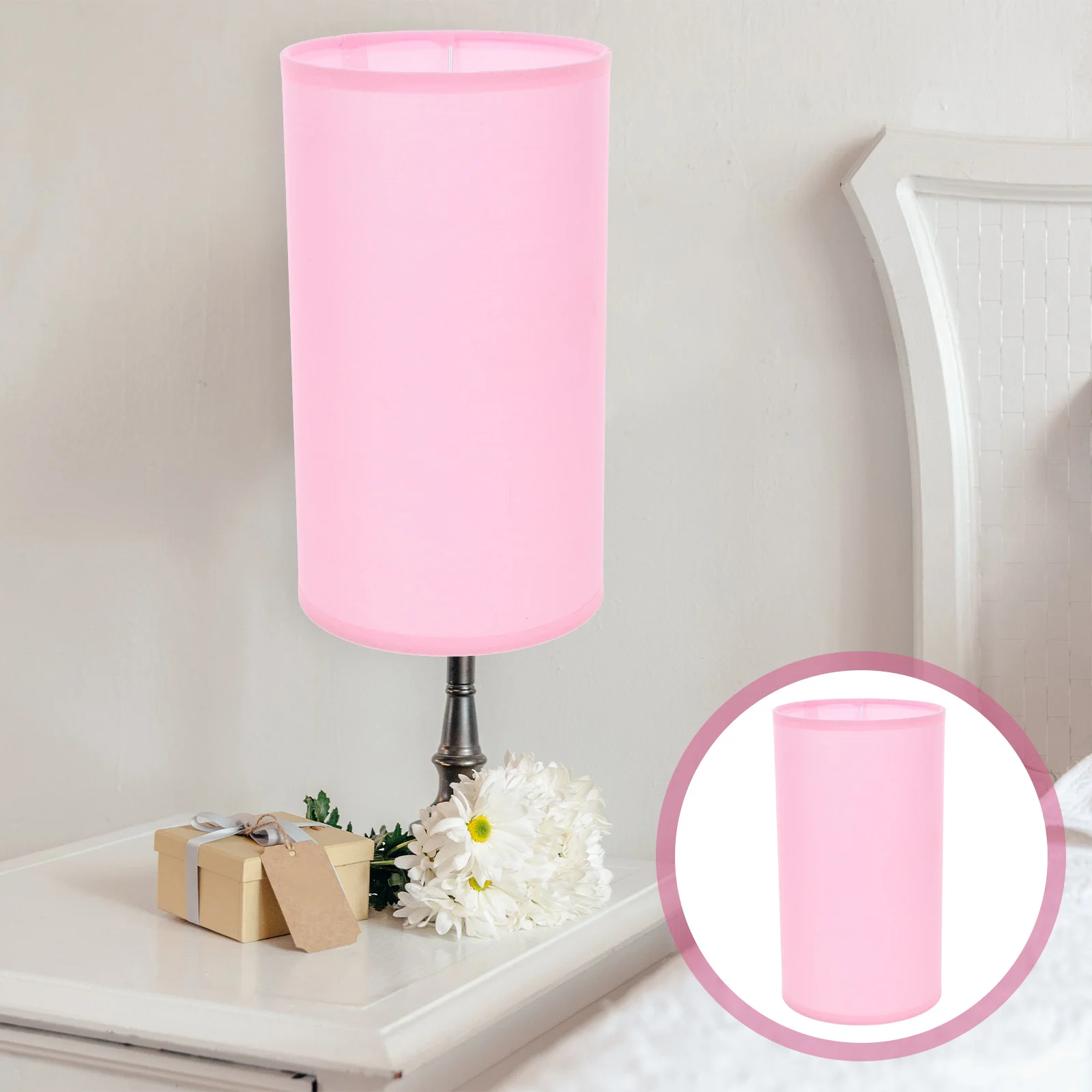 

1 Unit Desk Lamp Shade Soft Fabric Material Bedside Lamp Cover for Study Room Home Office Decoration Large Light Shade