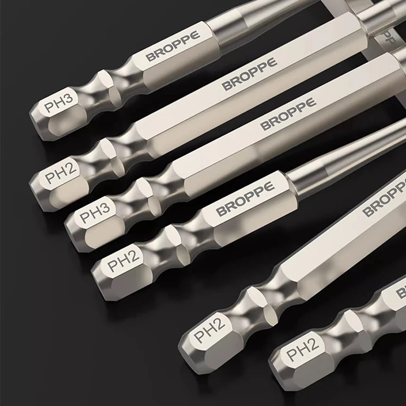 Imagem -04 - Chave de Fenda Magnética Bits para Air Socket Switch Panel Batch Head Nutdriver Fph2 Fph3 Shank Magnético Pcs
