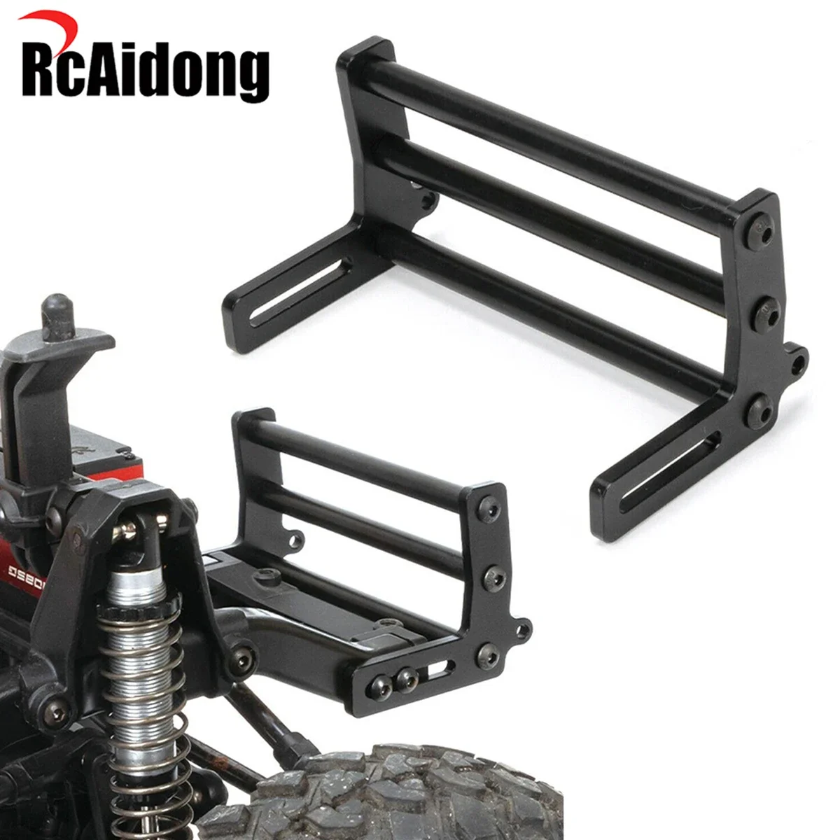 

Алюминиевый передний бампер Bull Bars для 1/10 RC гусеничного автомобиля Traxxas TRX4 TRX-4 Sport Bronco Axial SCX10 II 90046 Redcat Buggy Truck