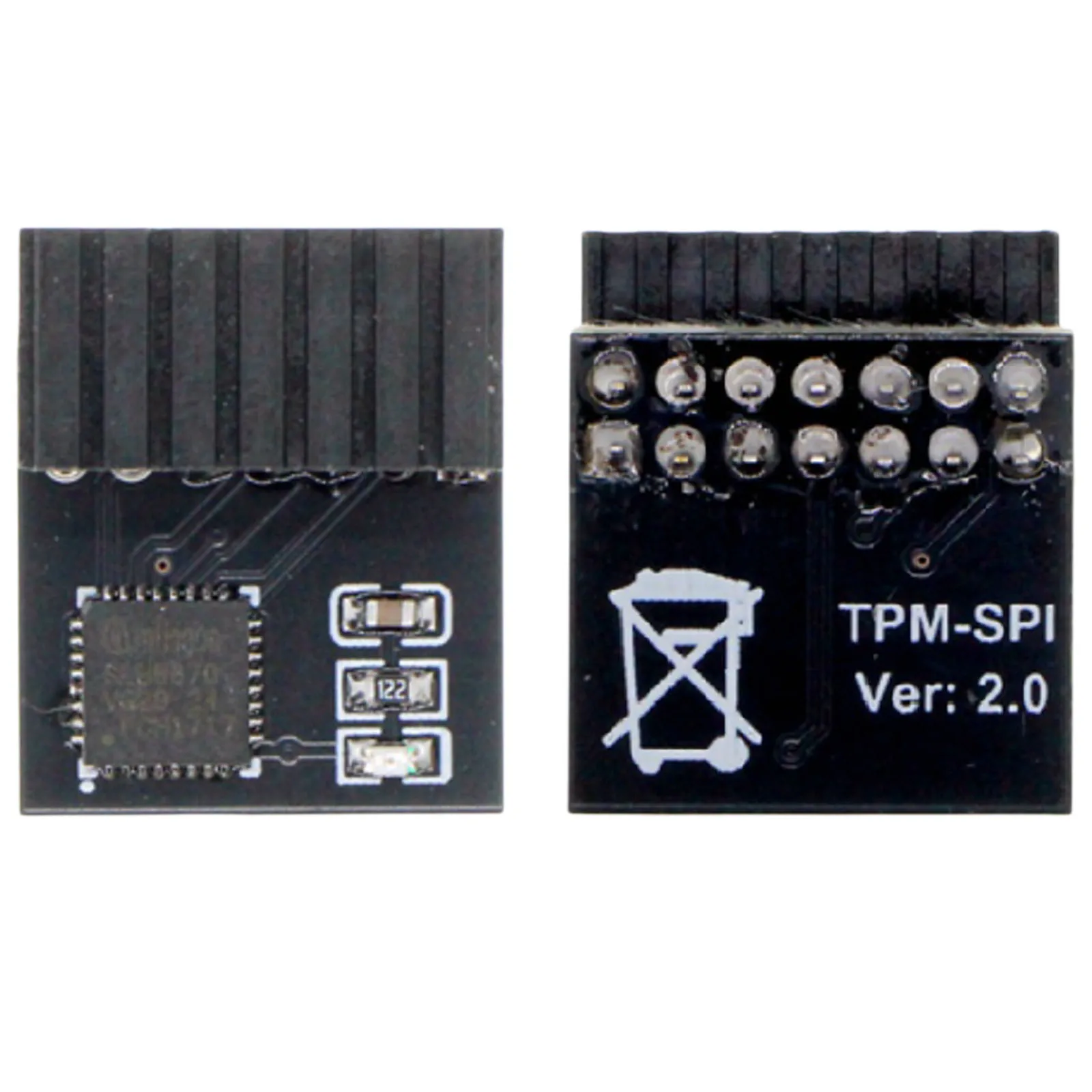 14 Pin TPM SPI 2.0 Module Encryption Safety TPM Remote Card Modules Boards Fit for Computer Motherboard Electronic Components